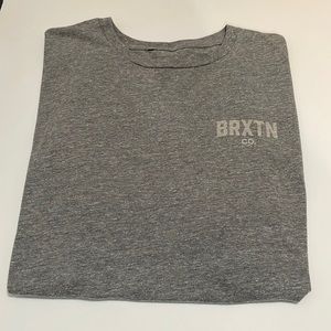 Brixton Light Heather Grey Short Sleeve Shirt
